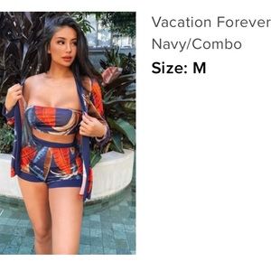 Vacation Forever 3 piece set Fashion Nova